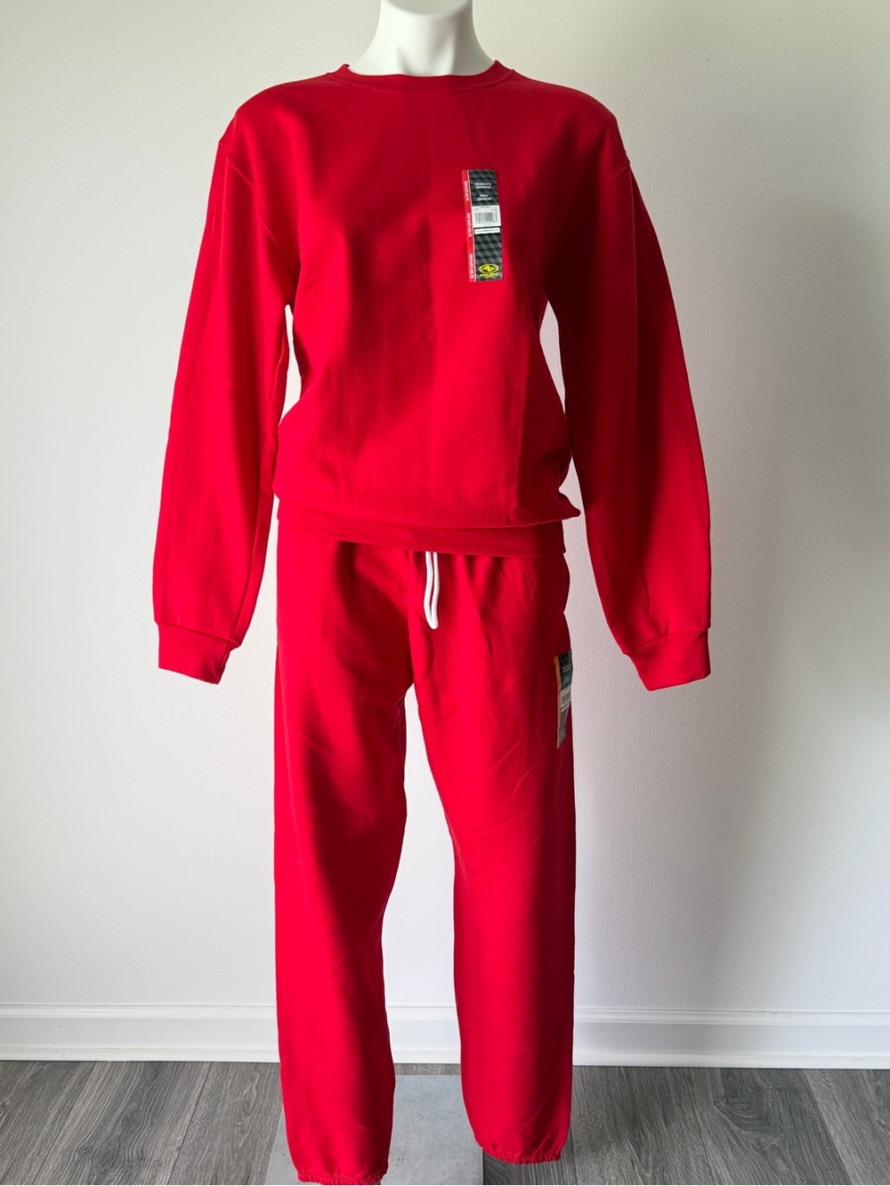 Athletic Works Red 2 Piece Sweat Suit